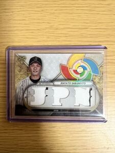 【坂本勇人】 Topps 2017 World Baseball Triple Threads Relic BBM エポック Auto サイン外 WBC ジャージ レリック MLB 巨人 ジャイアンツ