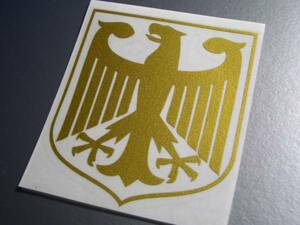 c◆ドイツ国章カッティングステッカーL 縦15cmサイズ／鷲／各色選択可！ブンデスリーガ 国旗 Germany decal EU