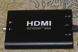 動作確認済 バッファロー HDMI切替器 4K HEAC対応 PC ゲーム機 等に BSAK202 i BUFFALO★USED