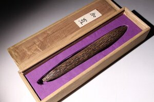 ☆寒椿☆沈香　全長約28cm　重量約137ｇ　(検)伽羅 香木 唐物 中国美術 古玩