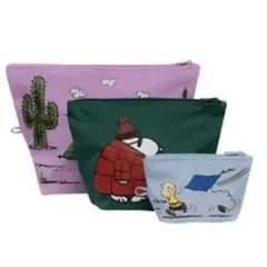 新品　BAGGU 新作　PEANUTS 〈GO POUCH SET〉