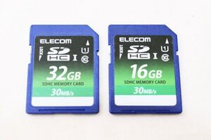 ☆送料無料☆ ELECOM エレコム SDHCカード 32GB & 16GB 2枚セット #22042007