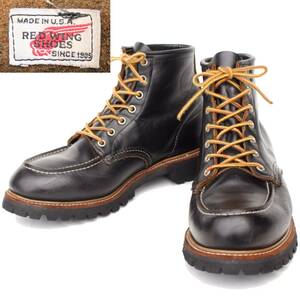 (31562)極上茶芯 断面極厚 美品REDWING8136レッドウィング9D約27cm (ビブラム98年製ヴィンテージ刺繍羽タグ刺繍タグ旧羽タグ茶芯8176 8179)