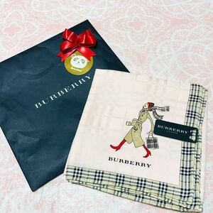 【シルク】新品/BURBERRY/女の子/大判ハンカチ/正規品/未使用/即決/匿名発送/バーバリー/ノバチェック/女性/スカーフ/コート柄/ピンク/レア