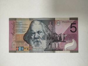 A 914.オーストラリア1枚 ポリマー紙幣