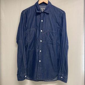 【Engineered Garments エンジニアードガーメンツ】長袖シャツ M デニム コットン インディゴ 2304oki