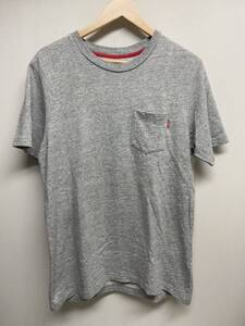 【Supreme シュプリーム】 POCKET T-SHIRT Tee ポケット Tシャツ カットソー 半袖 グレー M コットン 無地 ストリート 2408oki k