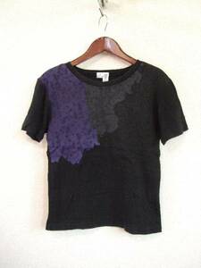 T.KUNITOMO黒プリント入りTシャツ（USED）80113