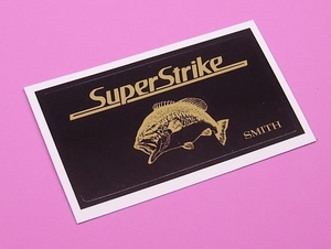 スミス SMITH スーパー ストライク クラブ Super Strike Club 黒◆ ブラック バス ステッカー 81×43mm シール