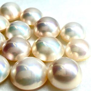 1円〜!!ツヤ抜群!!〔マベパールおまとめ150.5ct〕j 約30.1g mabe pearl パール 半円真珠 ジュエリー jewelry ルース 裸石 宝石 w4ま123