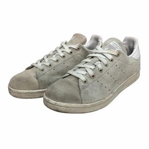 BC016 adidas アディダス STAN SMITH スタンスミス メンズ ローカットスニーカー US5 23cm ライトグレー ホワイト スエード