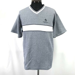 CAMBRIDGE UNIVERSITY POLO CLUB/ケンブリッジ大学★半袖カレッジTシャツ【メンズM/navy/ネイビー】Tops/Shirts◆BH834