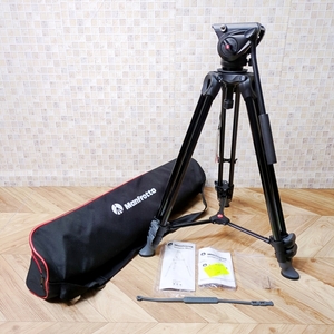 美品 Manfrotto マンフロット 三脚 MVT502AM 雲台 MVH500A