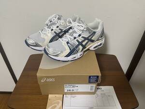 ASICS GEL-NIMBUS 9 White/Light Indigo アシックス ゲルニンバス 9 26.0cm 美品