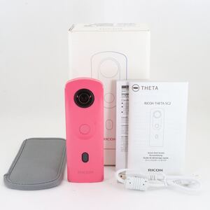 美品★ケース付き★RICOH THETA SC2★インスタ★Instagram★アクションカメラ★360度