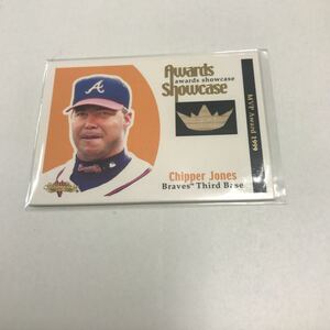 Chipper Jones 2001 Fleer Showcase Awards Showcase Memorabilia Bat /100