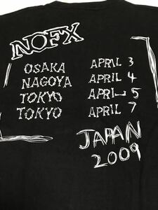 NOFX 2009年　JAPAN TOUR Tシャツ fat wreck chords