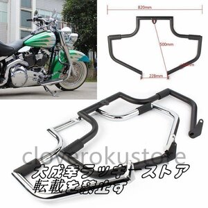 オートバイクラッシュバーエンジンガードプロテクターハーレーダビッドソンFLSTCスプリンガー除くソフテイル遺産クラシックモデル2