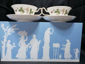 新品未使用◆自宅保管 ウェッジウッド ワイルドストロベリー カップ＆ソーサー ピオニー WEDGWOOD ※追加出品予定あり