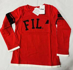 ★3978*激安sale!!新品 こども服 　長袖Tシャツsize110　1枚★FILAフィラ(定価2380円)