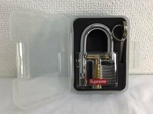 ★ 良品 ★ Supreme シュプリーム Transparent Lock トランスペアレント ロック 南京錠 鍵 クリア