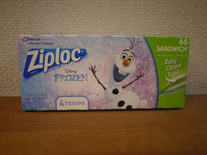 NY/新/即☆Ziploc/66 Sandwich/Frozen☆ アナと雪の女王 サンドウィッチ ジッパーバック 66枚