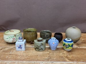 【HM-1952】一部銘有 茶碗 色絵 茶器 皿 和食器 セット まとめ 現状品 東京引取可【千円市場】