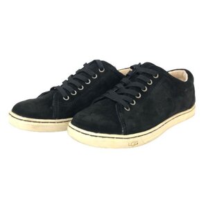 アグ UGG スエードスニーカー ローカット US7 24cm 1005484 ブラック