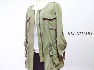 ⚜ ジルスチュアート JILLSTUART ミニタリーコート/ジャンパー【S～M・カーキ】2点購入で送料無料！