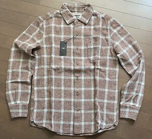 新品 TMT ティーエムティー WOOLY HERRINGBONE PLAID SHIRTS チェック ネルシャツ L 定価22000円 ブラウン TSH-F2104