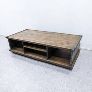 【展示品】IMPORT COLLECTION WOOD TABLE ウッド テーブル センターテーブル ヴィンテージ加工【2】