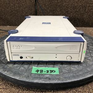 98-230 激安 レトロPC パーツ 外付け DVD/CD-RWドライブ IO DATA CDRWD-RX1210J D-RX1210J 通電のみ確認 ジャンク