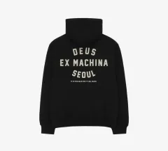 【雷市場（ポンジャン）商品韓国直送】 L DEUS EX MACHINA(デウスエクスマキナ) エックス Deus Ex Machina(デウスエクスマキナ) ソウル カレッジ フード ジッパー ジャケット 黒 未使用 出品