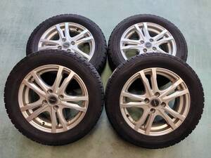 ☆FITシャトルHV　185/60R15　DUNLOP　WINTERMAXX WM01　アルミ　15ｘ5.5J+52　PCD100☆