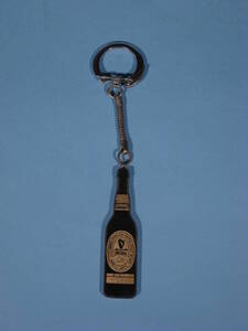 昭和レトロ 貴重 ギネス スタウトビール瓶型 キーリング GUINNESS Beer Key Ring (中古・美品)