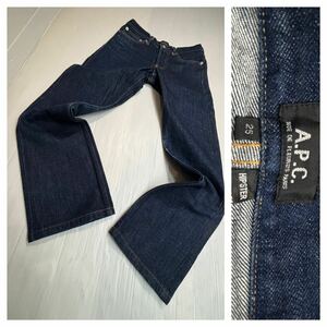 A.P.C. アーペーセー　濃紺デニム　HIPSTER ヒップスター　ローウエスト　赤耳　ボタンフライ　ジーンズ　パンツ　W25 約71cm インディゴ