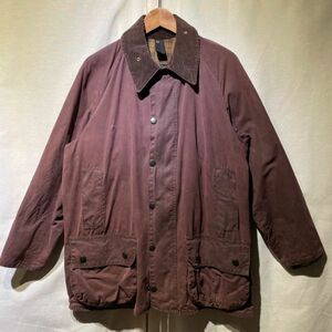 90s Barbour BEAUFORT ブラウン C40 英国製 3ワラント ビンテージ バブアー ビューフォート