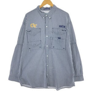 古着 コロンビア Columbia PFG チェック柄 長袖 フィッシングシャツ メンズXL相当 /eaa469549