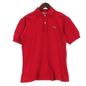 ラコステ LACOSTE CHEMISE 90’s ポロシャツ 半袖 レッド 4 ■GY99 メンズ