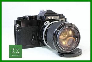 【同梱歓迎】実用■Nikon FE ブラック /Ai NIKKOR 43-86mm■シャッター全速・露出計完動■2026