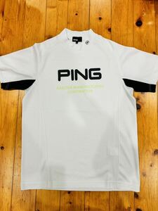 PING ピン 2023年モデル ハイネック シャツ ホワイト Lサイズ