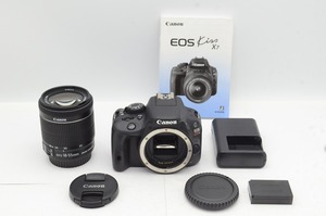 【適格請求書発行】美品 Canon EOS Kiss X7 + EF-S 18-55 IS STM レンズキット デジタル一眼レフカメラ【アルプスカメラ】241104d