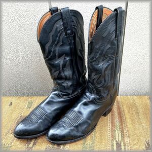 ★Lucchese 2000　ルケーシー　ウエスタンブーツ　ローパーブーツ　size 10.5EE　難有　アメリカ買付★検 レザー カントリー カウボーイ