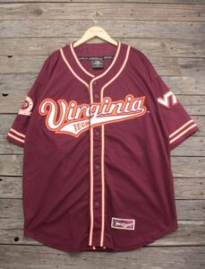 Colosseum製 Virginia THCH HOKIES BBシャツ エンジ 表XXL ビッグサイズ