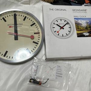 モンディーン ウォールクロック 掛け時計 新品　希少　スイス　鉄道