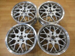 クリムソン LINEA SPORT メッシュ ホイール4本 5H114.3 16インチ 7J+50 DB8 DC2 インテグラ タイプR 98spec EK9 シビック スイフトスポーツ