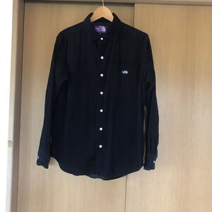 タグ付き！THE NORTH FACE PURPLE LABEL◆19AW/Corduroy Shirt/NT3956N/長袖シャツ/Sコーデュロイ/ネイビー