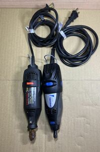 P0429-3 ドレメル DREMEL ルーター Moto-Tool 395 Type5 + DREMEL 電動リューター MODEL 300 2点まとめ 通電 変速可 現状品