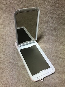 スマホケース コンパクトミラー ICカード用フォルダー付 iPhone 7/6/6s