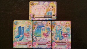 アイカツ★2014 5弾R★パールシェル、アクセ4枚セット★